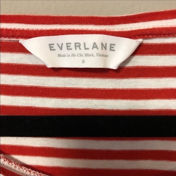Everlane The Cotton Striped Short Sleeve Tee Dress - Picture 5 of 7